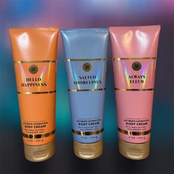 Set Of 3 Bath And Body Works Creams 