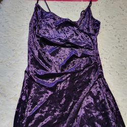 Velvet Purple Dress