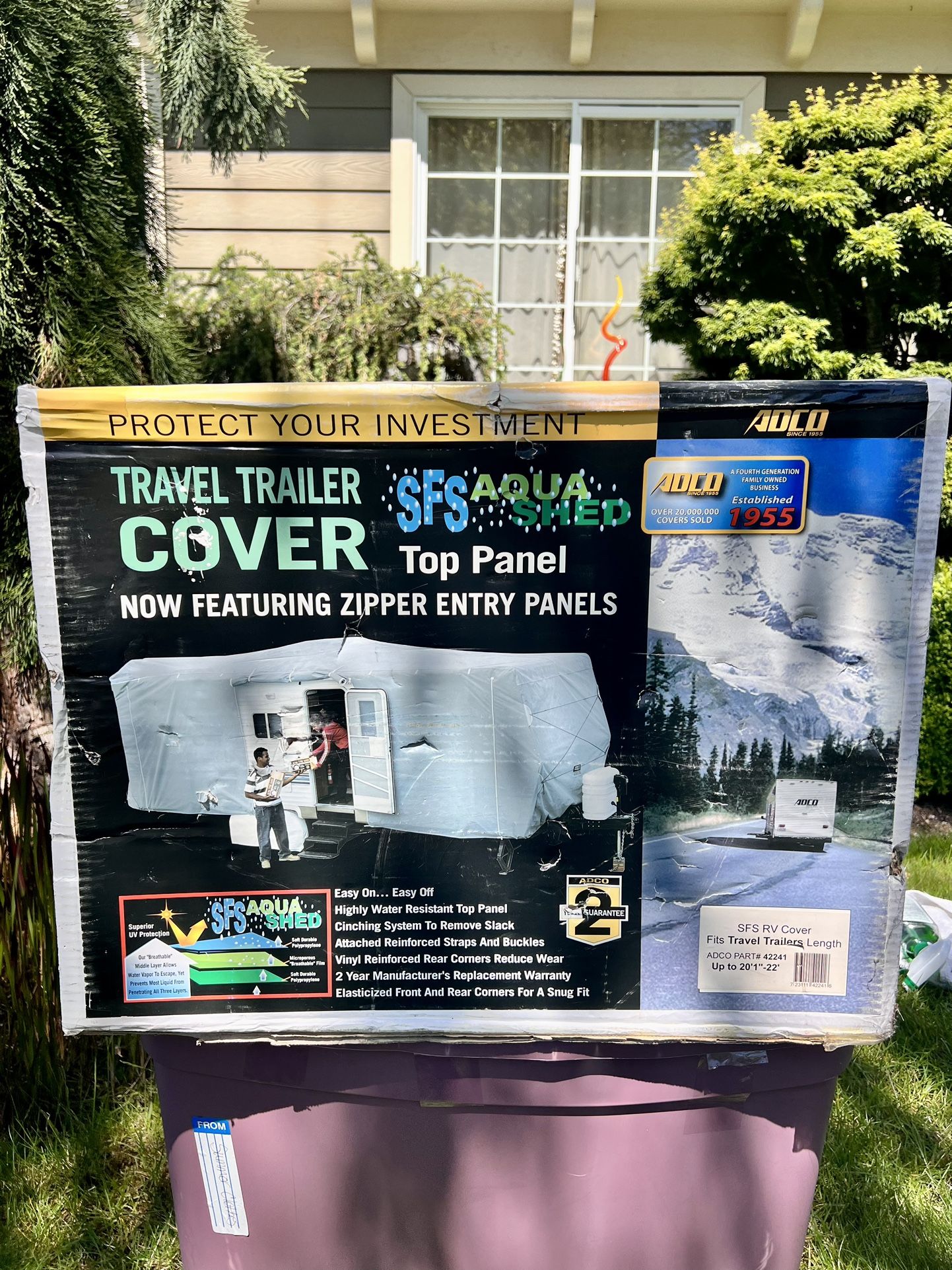 Travel trailer Cover BRAND NEW IN BOX 
