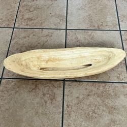 Wooden Decorative Bowl 21 inches long