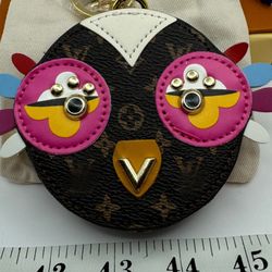 New Bird Bag Charm Key Chain Holder Owl Dust Bag And Box