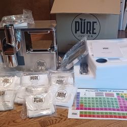 PURE Juicer, hydraulic cold press juicer NEW, never used inbox.Paid $2295, includes 36 extra juicing cloths