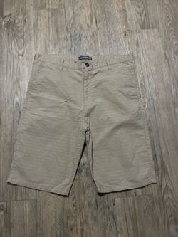 Elixir Men's Lightweight Khaki Flat-Front Shorts Waist 36