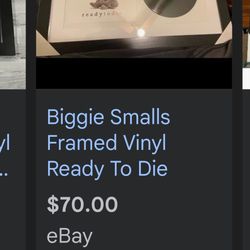 Biggie Smalls Framed Vinyl