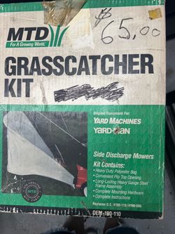 New MTD Grass Catcher Bag For Side Discharge Mowers