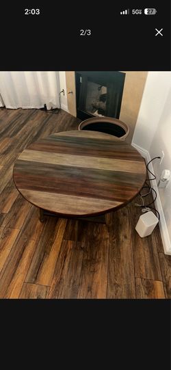 Wood Round Coffee Table