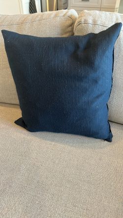 Navy Blue Decor Pillow