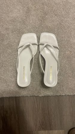 White Kitten Heels