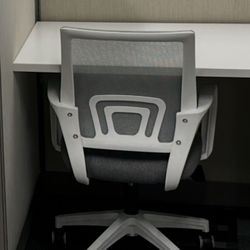 10 Office Chairs - White w/ Grey cushions ($20 each)