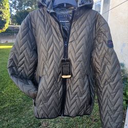 Men's Jacket Army Green Herringbone Large Jachs 