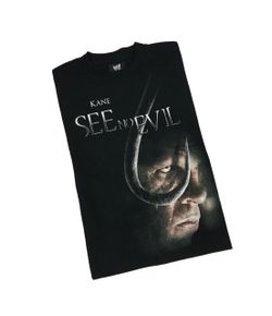 Vintage WWE Kane See No Evil Shirt Mens XL Horror Movie Promo Undertaker WWF NEW