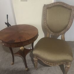 Antique Table & Chair