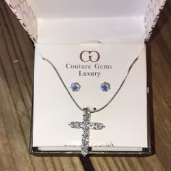 Silver Cross Necklace 
