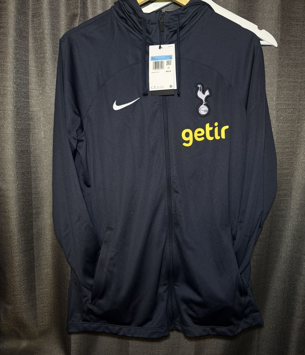 Nike Tottenham dri-fit strike 2023/24 hooded tracksuit jacket size Medium NEW 