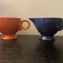 Vintage Fiestaware Cream Serving Cups
