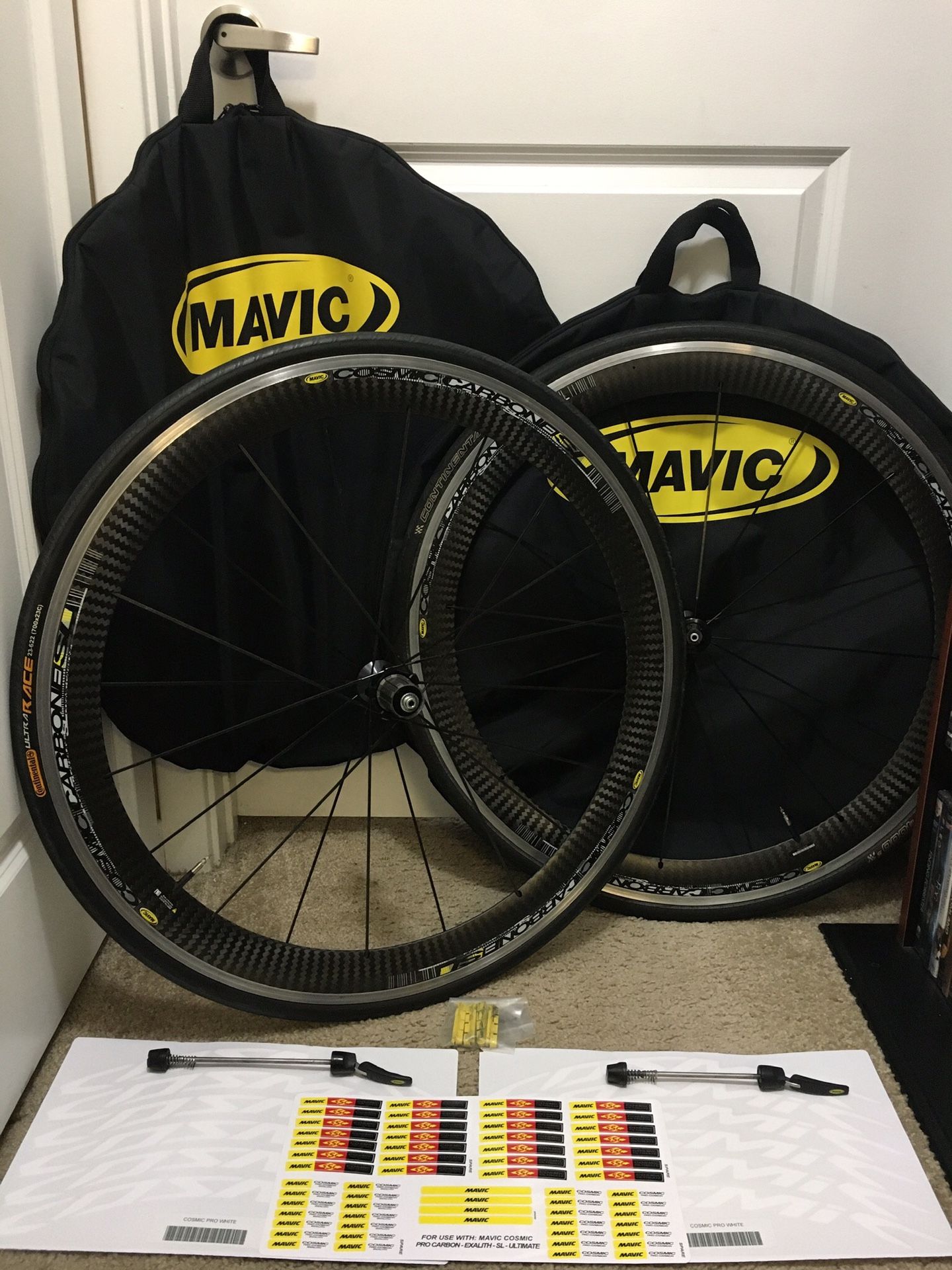 Mavic Cosmic Carbone SL 11sp with Wheelbags/Skewers