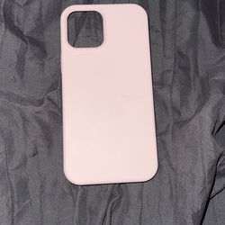 baby pink silicone iphone 12 pro max case