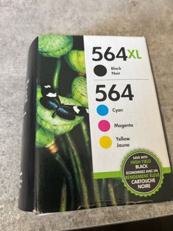 HP 564XL Black + 564 Cyan Magenta Yellow Ink Cartridges