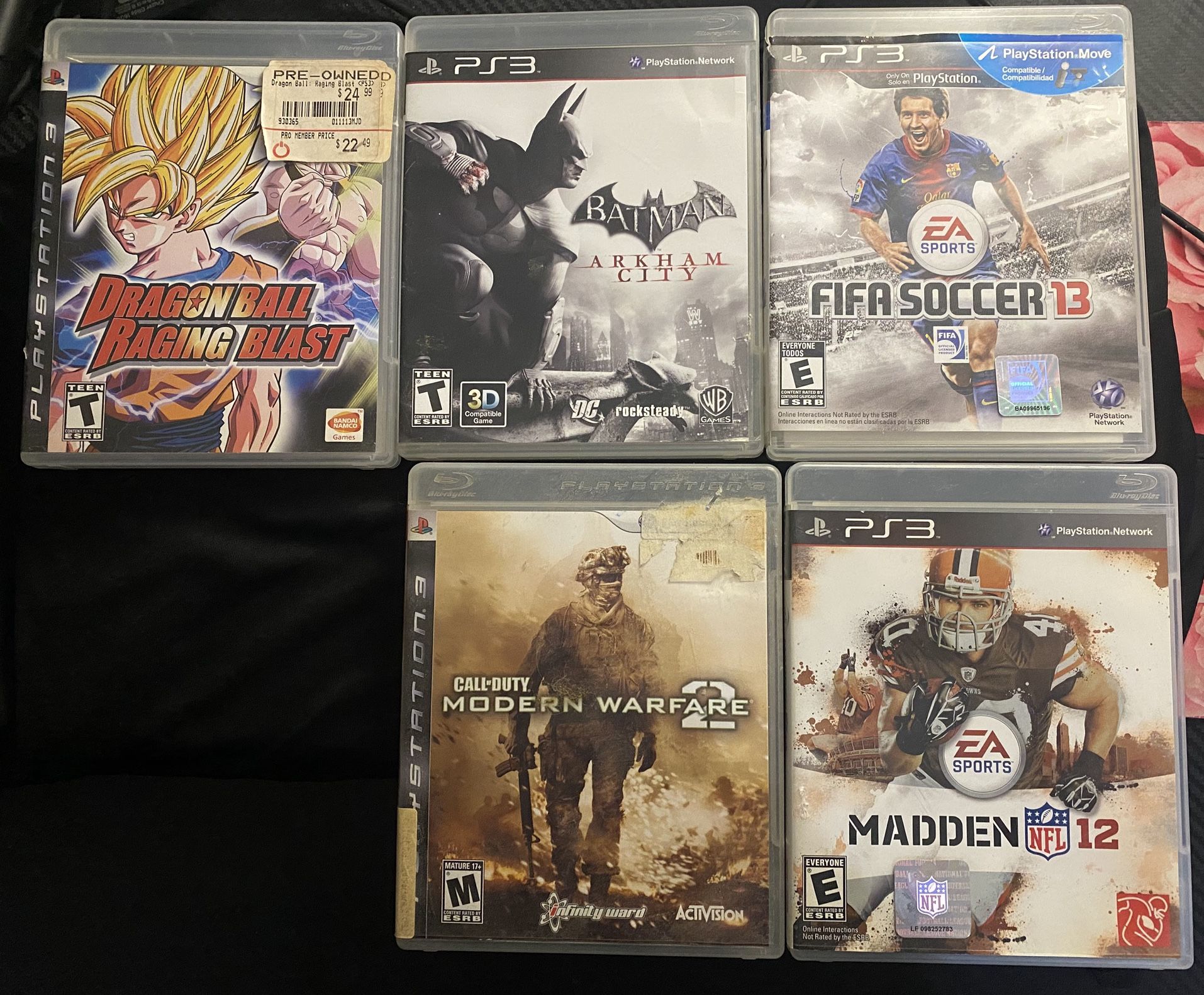 5 Game Bundle for Playstation 3