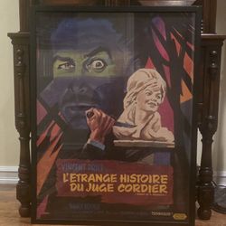 Vincent Price Original Movie Poster! 1964 Framed
