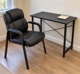 Black Desk & Chair Set