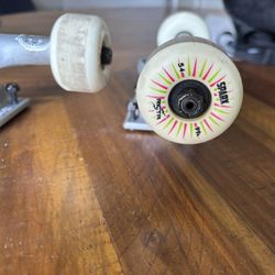 Tensor Maglite Skateboard Trucks 8”-8.25” Hollow Axle, Hollow Kingpin, Bones Hard Bushings Ricta Wheels