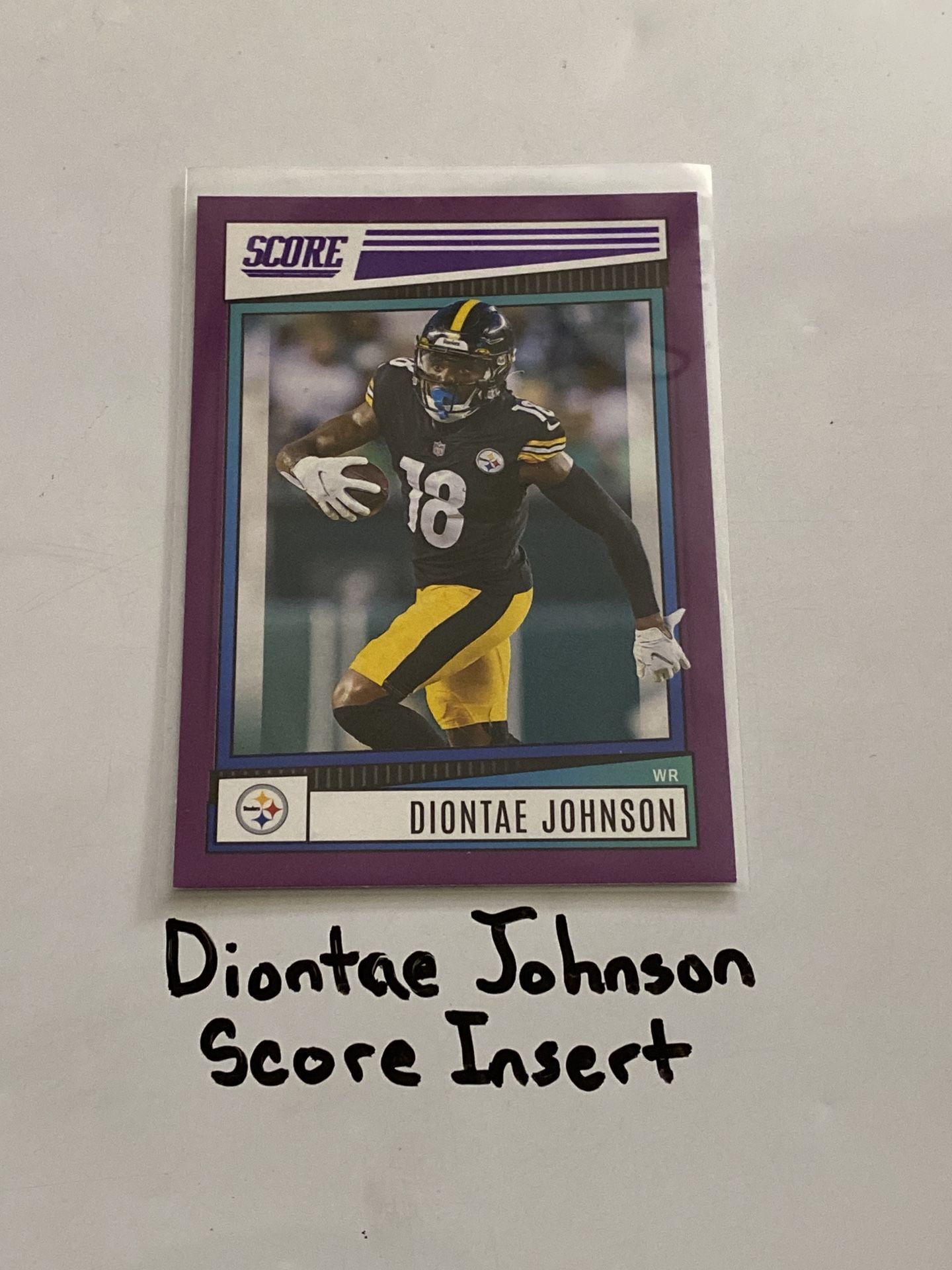 Diontae Johnson Cleveland Browns WR Score Short Print Insert Card.