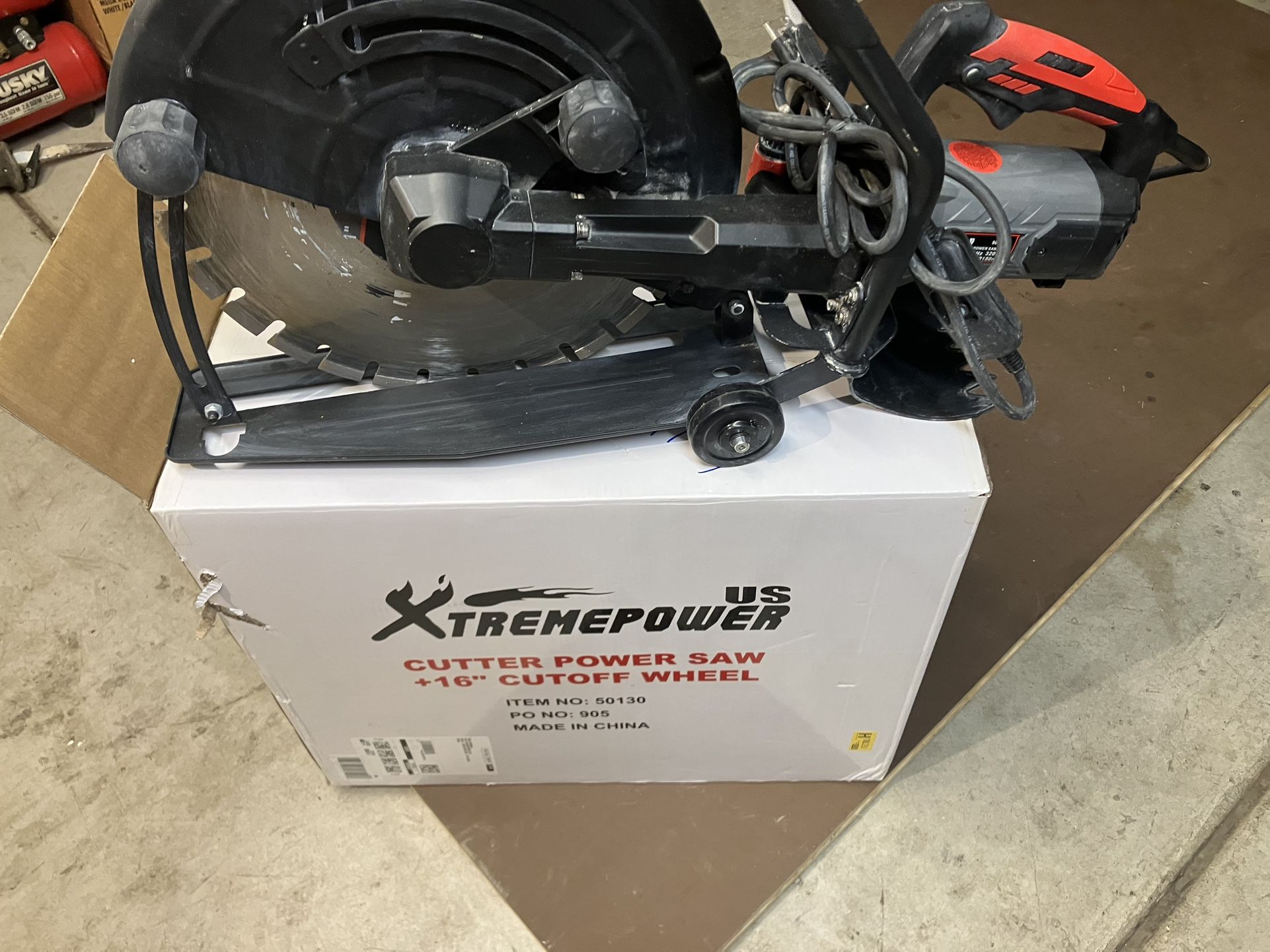 Xtremepower Cutter Power Saw 16 Inch Cut Off Wheel New Used Only For One Cut. Cash Only Price Is Firm.