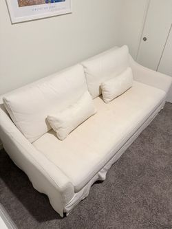 IKEA white sofa