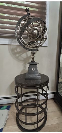 Globe and table