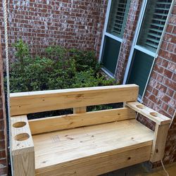 Custom porch swing and loft bunk bed