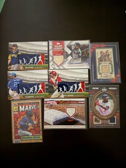 MLB Baseball Card Relic Lot of 8