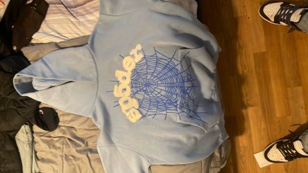 XL Baby blue Sp5der hoodie