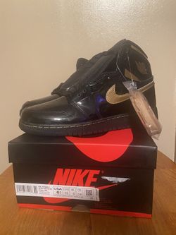 Patent Jordan 1 Black & Gold