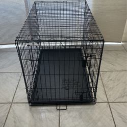 Large Black Metal Pet Crate