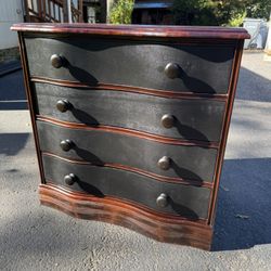Vintage Solid Wood 4 Drawer Dresser