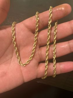 10k gold rope chain