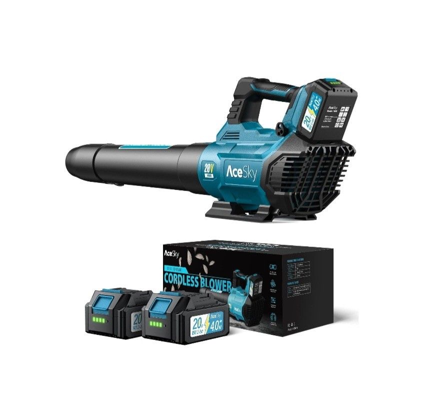 Brand New Acesky Cordless Leaf Blower With Two Batteries