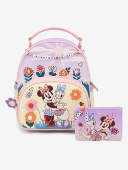 Disney Minnie & Daisy Friendship Bracelet Backpack And Coin Purse 