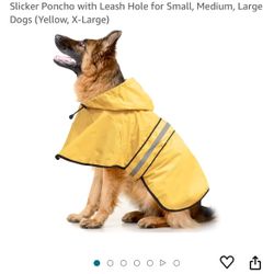 Hooded Rain Dog Coat - XL