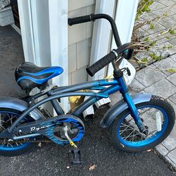 Blue and Grey Kids Bike 