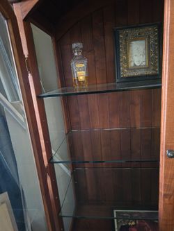 Black iron wood hutch