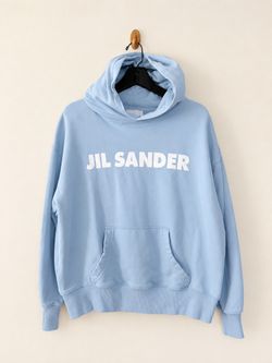 Unisex Jil Sander Light Blue Oversized Hoodie — XL