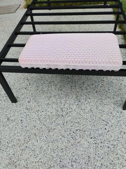 Cooling  plush pillow also has cover.
