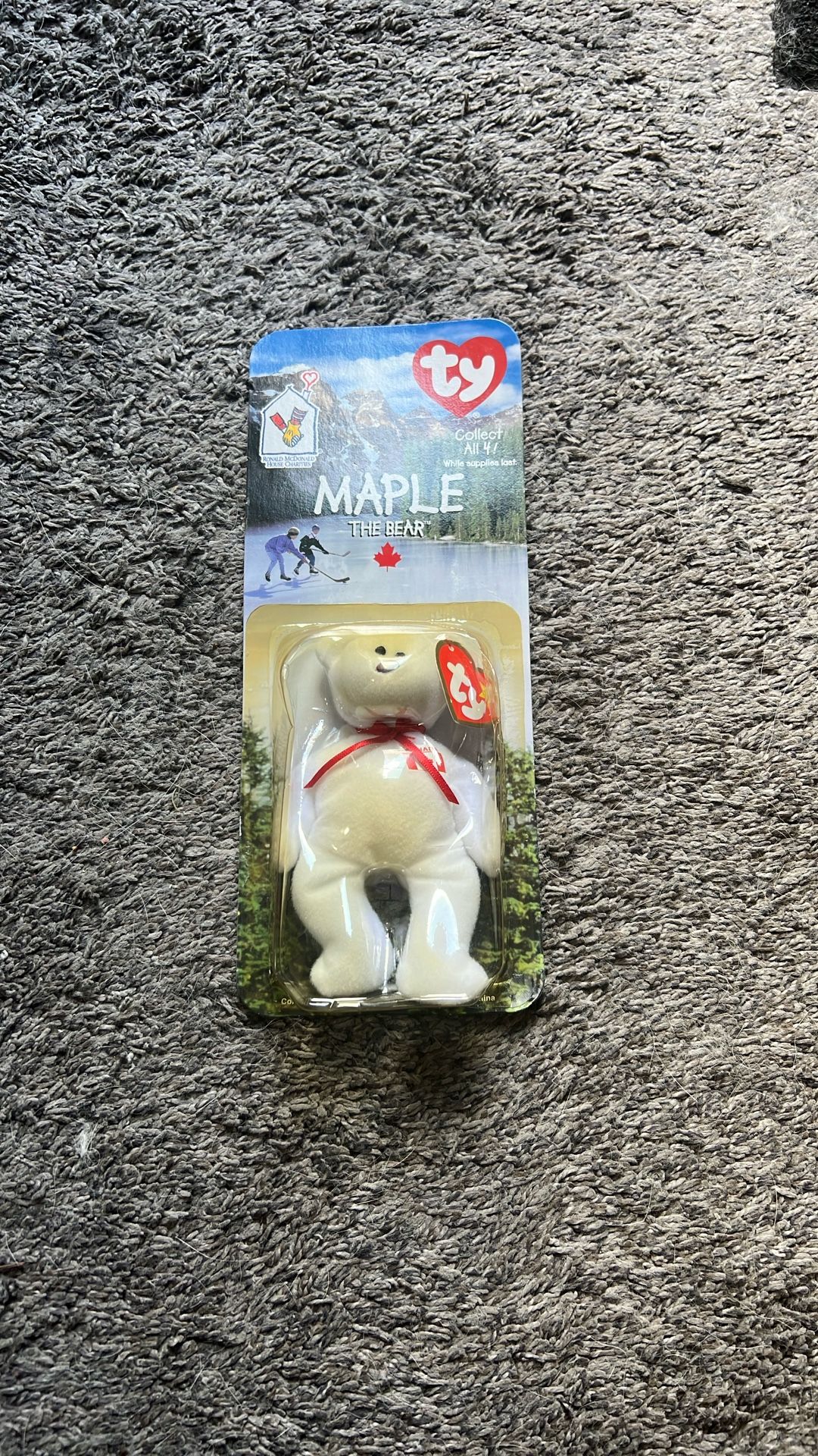 1999 McDonald’s Ty Maple The Bear Teenie Beanie Babies