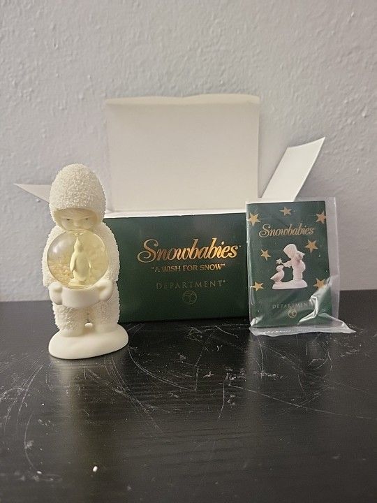 Department 56 Snow Babies Snowbabies A Wish For Snow Figure NEW