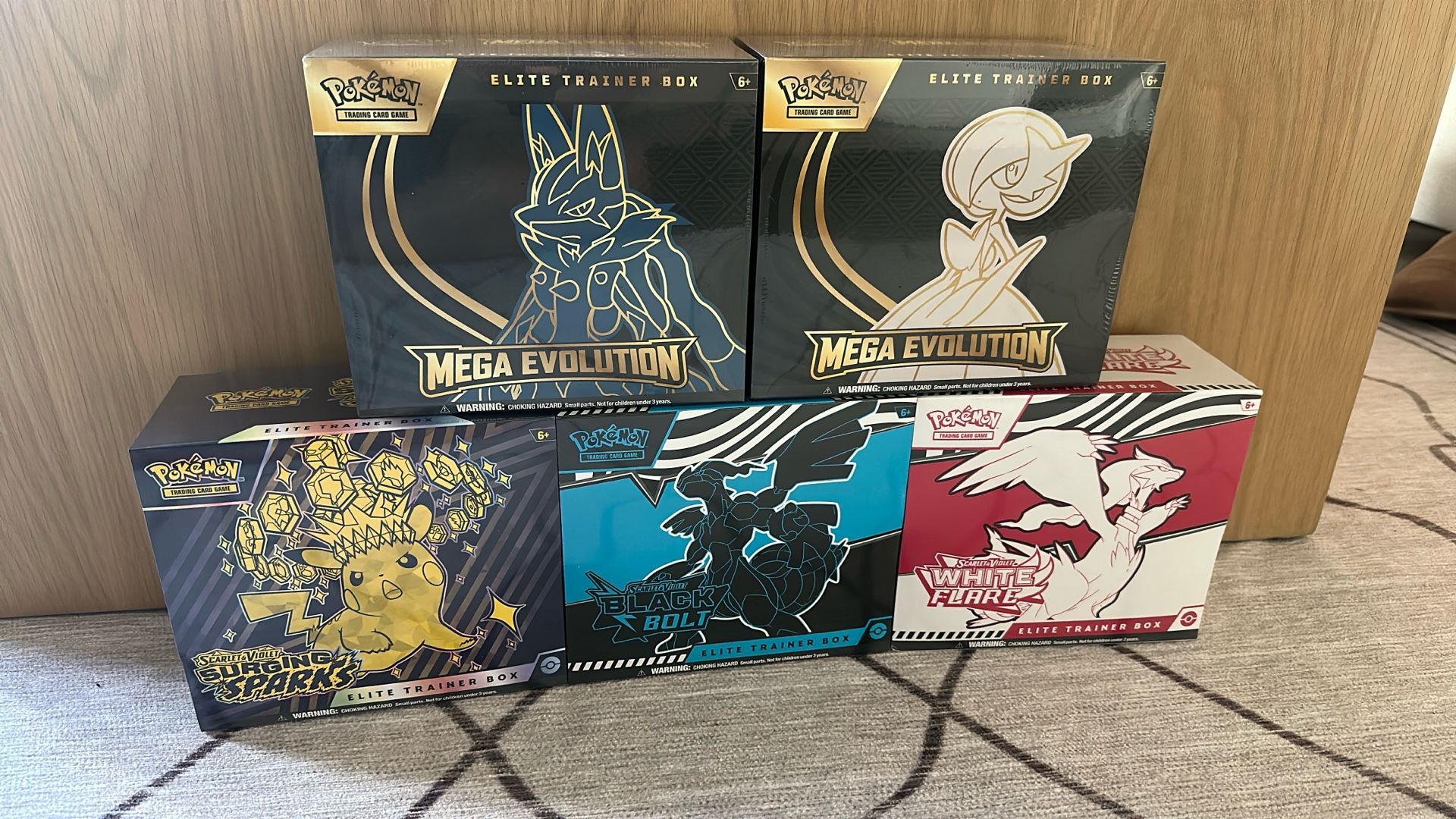 Pokemon ETB (Mega Evolution, Surging Sparks, Black And white Flare) 