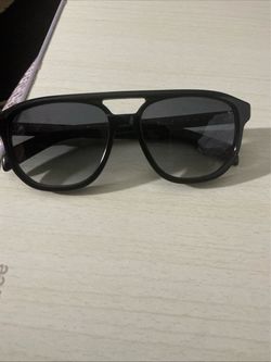 Black Aviator-Style Sunglasses