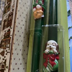 Vintage 1982 Avon taper christmas candles  