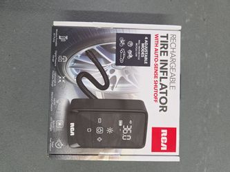 RCA Rechargeable Tire Inflator with Auto-Sense Shutoff